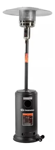 Hongo Calefactor Estufa Exterior Daewoo Patio A Gas Daczgb-a 10.320 Kcal/h negro