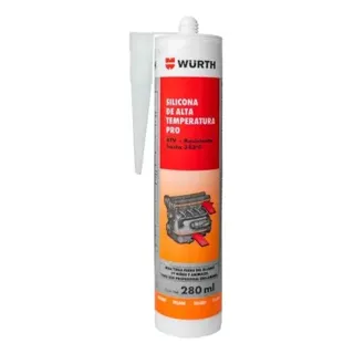 Silicona de alta temperatura forma juntas Würth Pro, 280 g