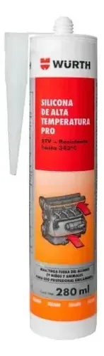 Silicona alta temperatura pro forma juntas Würth gris 280 g